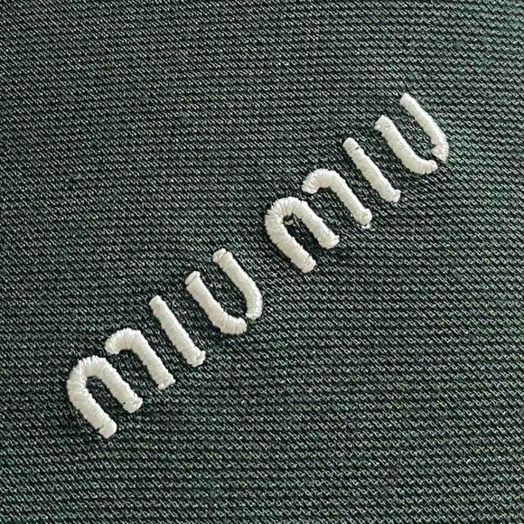 Miu Miu Forest Green Long Sleeve Top - Picture 5 of 8